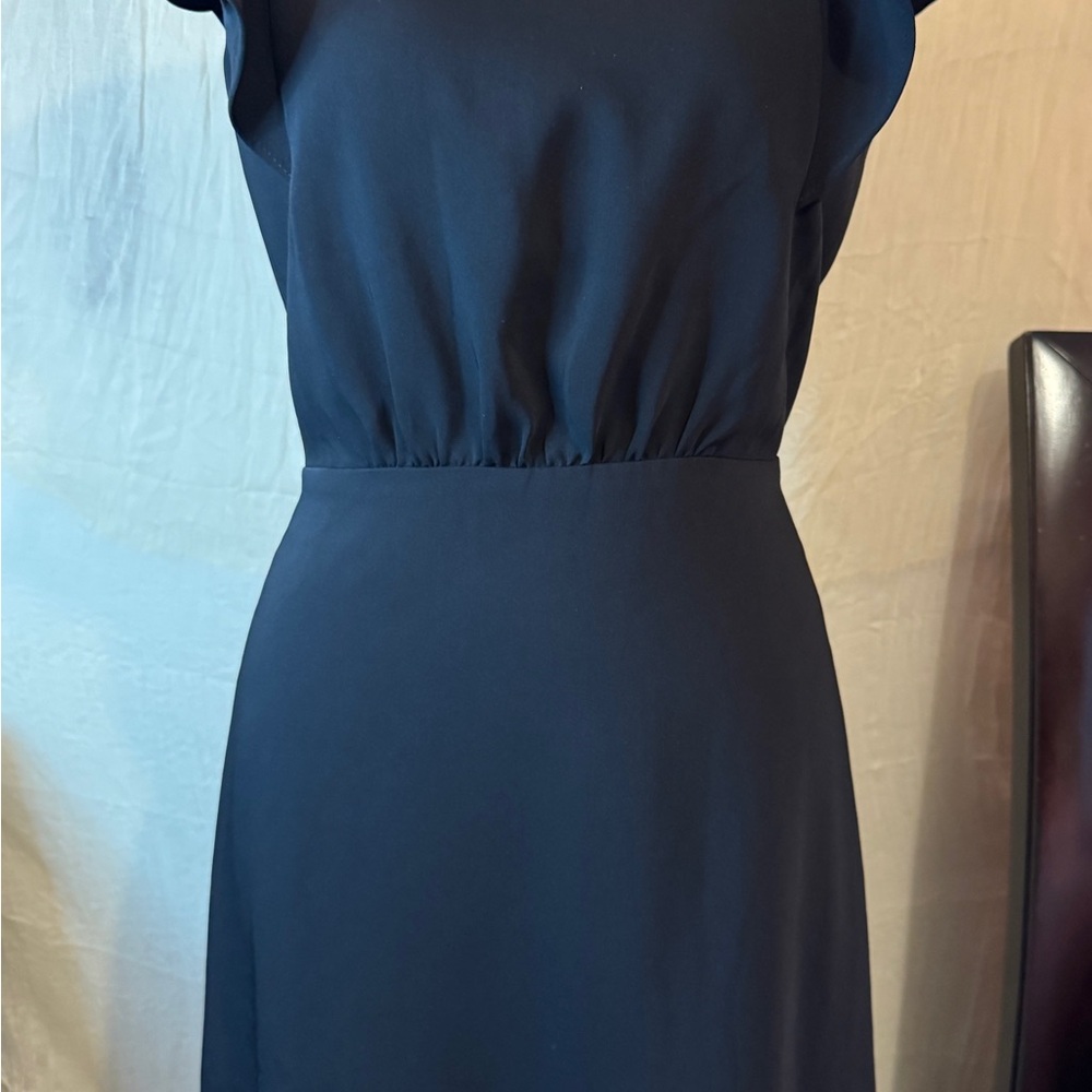 LOFT Midnight Black Midi Dress